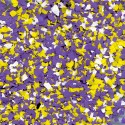 Purple yellow white mixed colorflakes