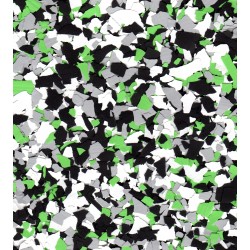 Paillettes mélangées Vert-Blanc-Noir-Gris clair